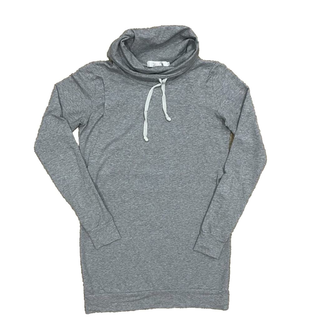 Latched Mama Womens Size S Breastfeeding Nursing Pullover Sweatshirt Gray Tunic